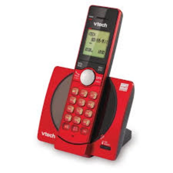 VTech CS6919-26 Dect 6.0 2 Handset Landline Telephone, Metallic Red - Picture 4 of 5